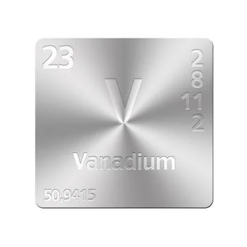 Vanadium. Stock Illustration
