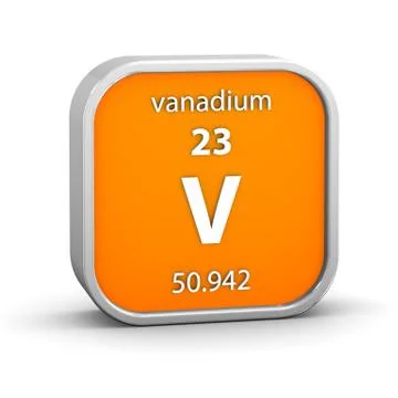 Vanadium material sign 写真素材