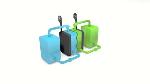 Vanadium redox flow battery concept. Stock Footage 205779595