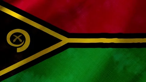 Vanatu flag waving background with real fabric texture 動画素材 292949059