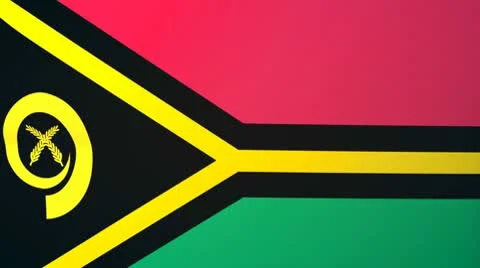 Vanautu Waving Flag Stock Footage 10762803