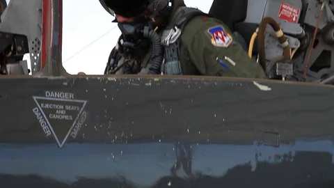 Vance Air Force Base T-38 Talon Fighter Jets 06 스톡 동영상 127995418