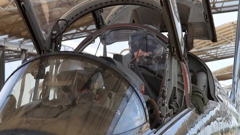 Vance Air Force Base T-38 Talon Fighter Jets 09 스톡 동영상 127995445