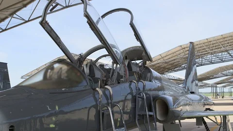 Vance Air Force Base T-38 Talon Fighter Jets 16 Stock Footage 127995485