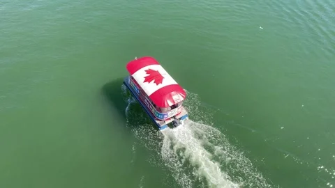 Vancouver Aquabus Mini Harbour Ferry Boats Tourism Stock Footage 283292183