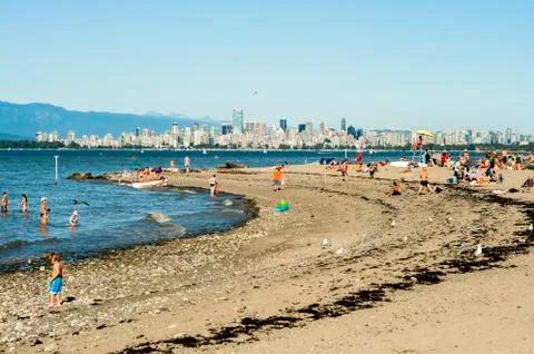 Vancouver beach Stock Photos