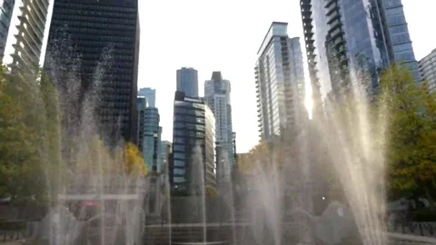 Vancouver business district Stock Footage 69232769