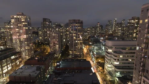 VANCOUVER CANADA CONDOS TIME-LAPSE (VERSION 1) Stock Footage 100202652