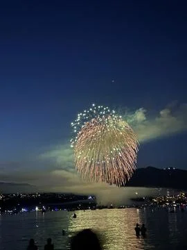 Vancouver Canada fireworks Stock Photos