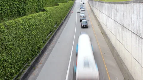 Vancouver Canada Freeway On Ramp Time Lapse Final Stockbeeldmateriaal 24550967