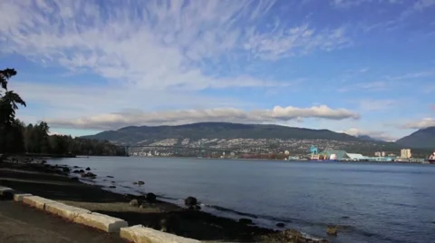 Vancouver, Canada Lake Stock Footage 55654601