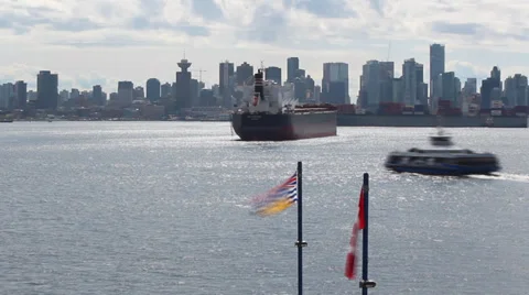 Vancouver Canada Seabus Time Lapse Stock-Footage 37989865