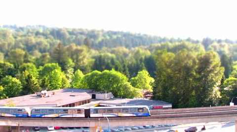 Vancouver Canada Skytrain Transit System Stock-Footage 39416649