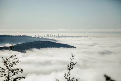 Vancouver Canada Under the Clouds Stock Photos