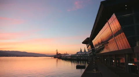 Vancouver Convention Center Reflection Stock Footage 40943327