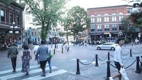 Vancouver Corner Stock Footage 94934477