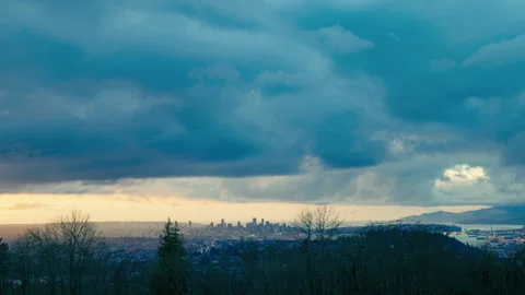 Vancouver day-to-night timelapse Stock Footage 339108066