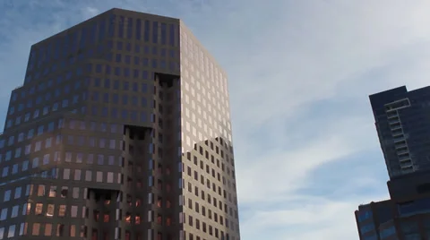 Vancouver Downtown Cloud Time Lapse with Lens Flair 스톡 동영상 32850272
