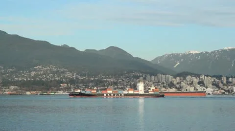 Vancouver harbour. Stock Footage 10578964