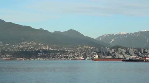 Vancouver harbour. Timelapse. Stock Footage 10578713