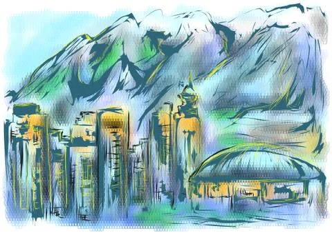 Vancouver Stock Illustration