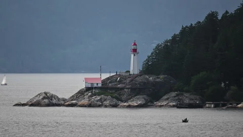 Vancouver Lighthouse Stock-Footage 244088854