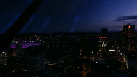 Vancouver night skyline Stock Footage 62810385