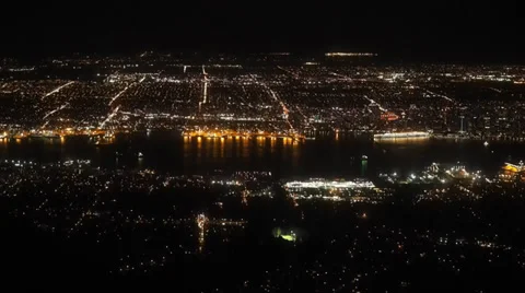 Vancouver night view Stock Footage 38953318