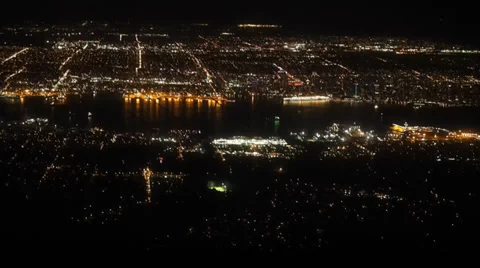 Vancouver night view Stockbeeldmateriaal 38953775