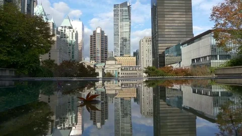 Vancouver reflected water Stock Footage 69234104