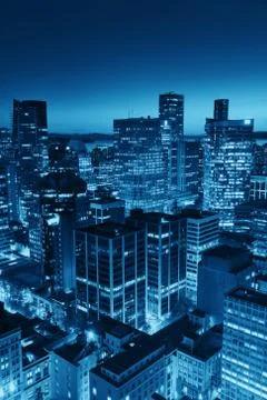 Vancouver rooftop view Stock Photos