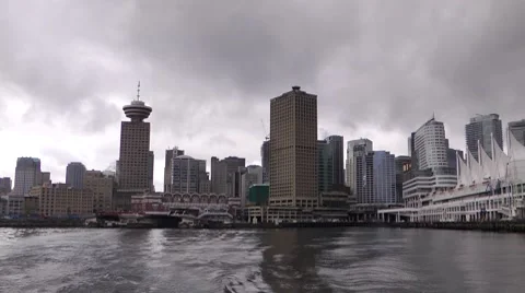 Vancouver Seabus Departure Stock-Footage 7744448