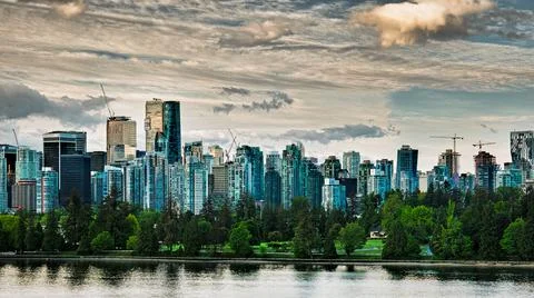 Vancouver Skyline-8 Stock Photos