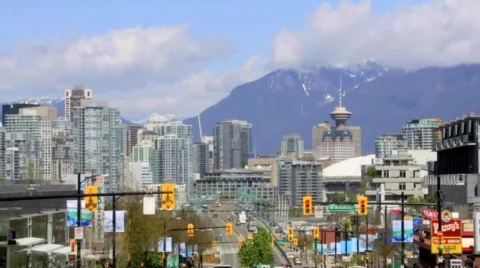 Vancouver Skyline Timelapse Stock Footage 727947