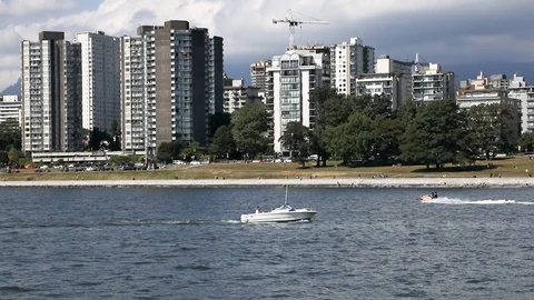 Vancouver Skyscrapers Stock Footage 94932344