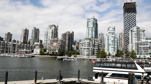 Vancouver Skyscrapers Stock Footage 94932390