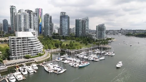 Vancouver Skyscrapers Stock Footage 94932417