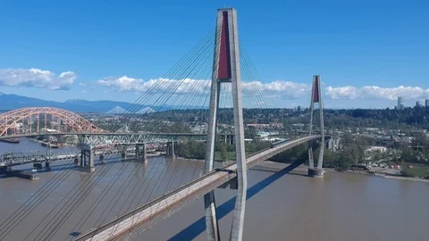 Vancouver SkyTrain bridge Stockbeeldmateriaal 106694613