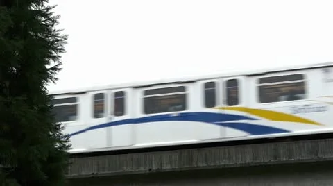 Vancouver Skytrain 스톡 동영상 10760387