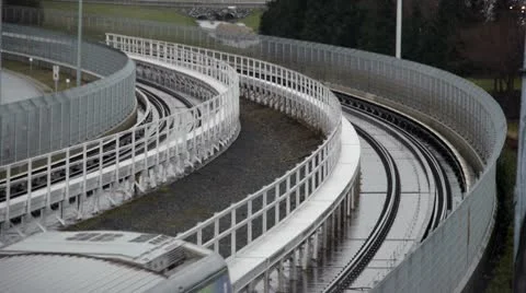 Vancouver Skytrain Meet Stock Footage 10767532