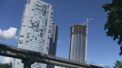Vancouver Skytrain Transit Stock-Footage 788041