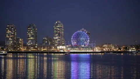 Vancouver at sunset hyperlaps Video stock 134031236