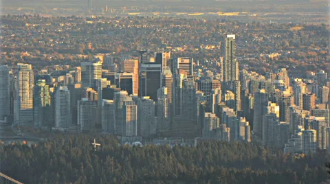 Vancouver Sunset WS Time Lapse Stock Footage 68331784