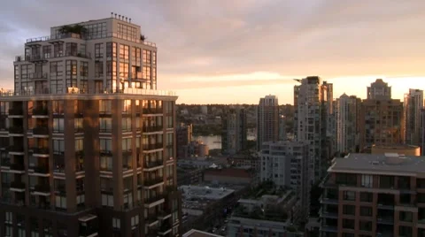 Vancouver timelapse at night 스톡 동영상 8690660