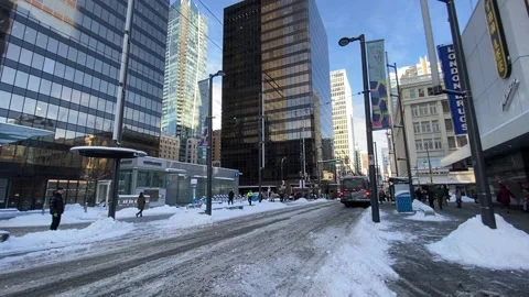 Vancouver Winter Scenes Downtown Stock Footage 167751691
