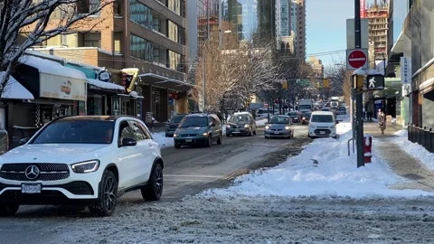 Vancouver Winter Scenes Downtown Stock Footage 167751694