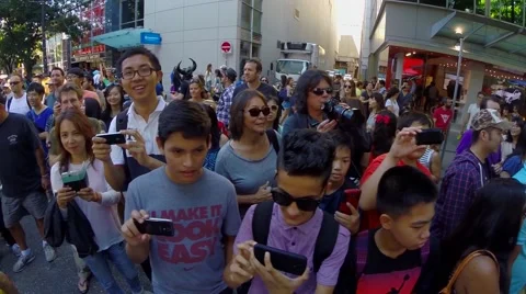 Vancouver Zombie walk Stock Footage 45488045
