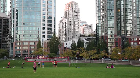 Vancouver's David Lam Park 01 Stock Footage 30685405