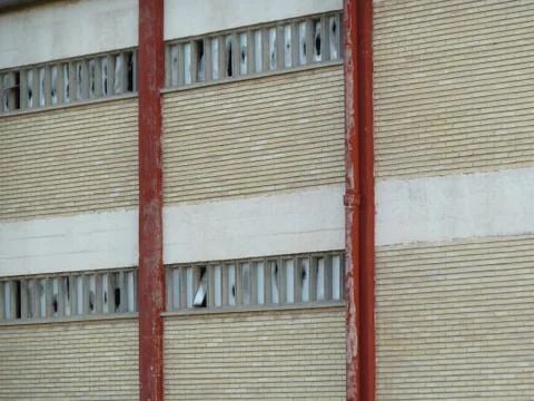 Vandalised windows Stock Photos