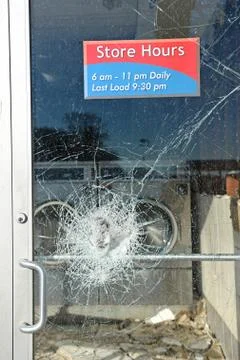 Vandalism in Ferguson Stock Photos